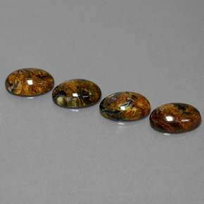 16.89 ct Multicolor Pietersite Gemstone, Pietersite Gem in Oval Cabochon Shape for Sale.