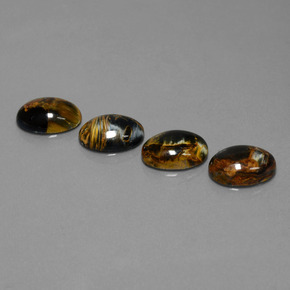 Многоцветный Петерсит Камень - 4.5ct Овал Кабошон (ID: 448302)