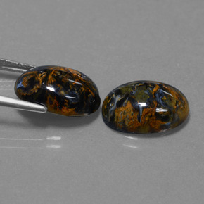 Pietersite Gemstones in 14 x 10 mm (calibrated) Size for Sale, Pietersite Stones in Multicolor Color