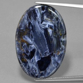 17.56 ct Multicolor Pietersite Gemstone, Pietersite Gem in Oval Cabochon Shape for Sale.