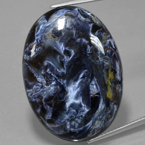 35.79 ct Multicolor Pietersite Gemstone, Pietersite Gem in Oval Cabochon Shape for Sale.
