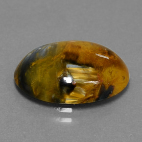5.93 ct Multicolor Pietersite Stone, Natural Pietersite in Oval Cabochon Shape for Sale