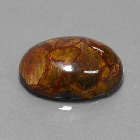 8.30 ct Multicolor Pietersite Stone, Natural Pietersite in Oval Cabochon Shape for Sale