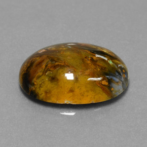7.10 ct Multicolor Pietersite Stone, Natural Pietersite in Oval Cabochon Shape for Sale