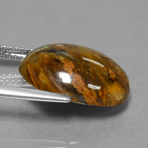 Pietersite Gemstone in 16 x 12 mm (calibrated) Size for Sale, Pietersite Stone in Multicolor Color