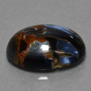 4.81 ct Multicolor Pietersite Stone, Natural Pietersite in Oval Cabochon Shape for Sale