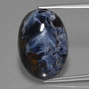 10.63 ct Multicolor Pietersite Gemstone, Pietersite Gem in Oval Cabochon Shape for Sale.