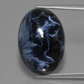 15.74 ct Multicolor Pietersite Gemstone, Pietersite Gem in Oval Cabochon Shape for Sale.