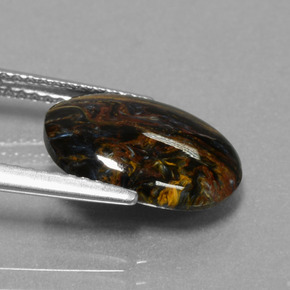 Pietersite Gemstone in 12.9 x 9.9 mm Size for Sale, Pietersite Stone in Multicolor Color