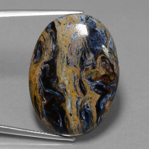 Multicolor Pietersite Gem - 28.7ct Oval Cabochon (ID: 456557)