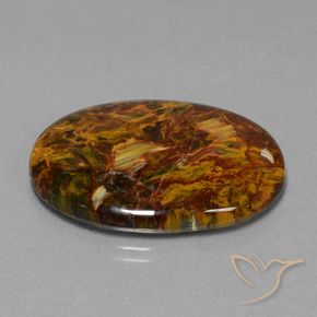 22.71 ct Multicolor Pietersite Stone, Natural Pietersite in Oval Cabochon Shape for Sale
