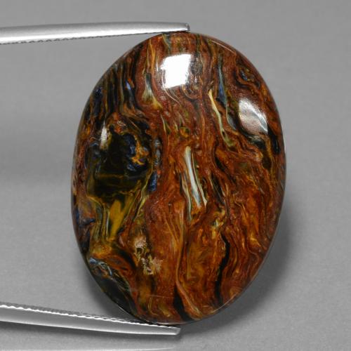 Multicolor Pietersita Gema - 29ct Cabujón Óvalo (ID: 456562)