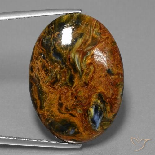 34.22ct Natural Multicolor Pietersite, Oval, Opaque