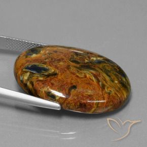 Pietersite Gemstone in 30 x 22 mm (calibrated) Size for Sale, Pietersite Stone in Multicolor Color
