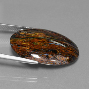 Pietersite Gemstone in 29.3 x 21.5 mm Size for Sale, Pietersite Stone in Multicolor Color