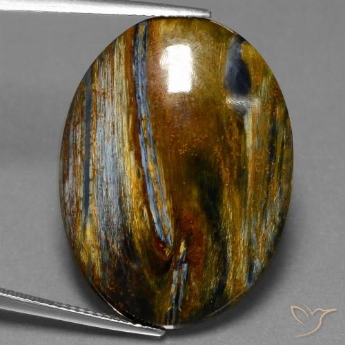 20.70ct Natural Multicolor Pietersite, Oval, Opaque