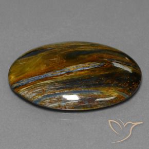 20.70 ct Multicolor Pietersite Stone, Natural Pietersite in Oval Cabochon Shape for Sale