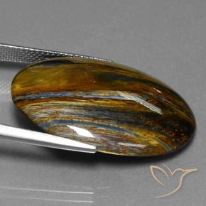Pietersite Gemstone in 30 x 22 mm (calibrated) Size for Sale, Pietersite Stone in Multicolor Color