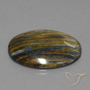 24.13 ct Multicolor Pietersite Stone, Natural Pietersite in Oval Cabochon Shape for Sale