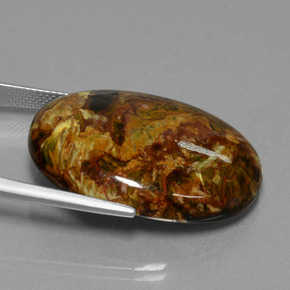 Pietersite Gemstone in 30.1 x 22.2 mm Size for Sale, Pietersite Stone in Multicolor Color