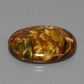 29.67 ct Multicolor Pietersite Stone, Natural Pietersite in Oval Cabochon Shape for Sale