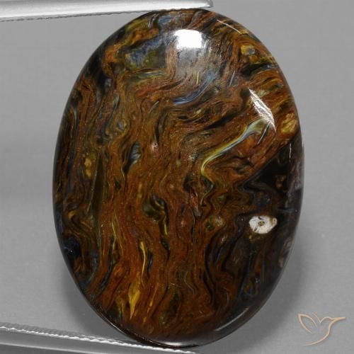 29.04ct Natural Multicolor Pietersite, Oval, Opaque