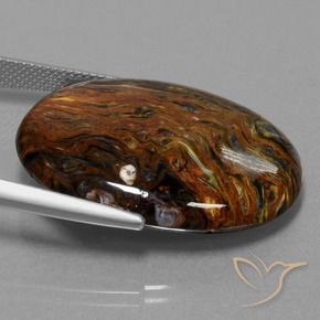Pietersite Gemstone in 30 x 22 mm (calibrated) Size for Sale, Pietersite Stone in Multicolor Color