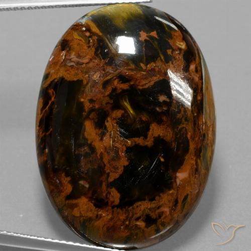 36.52ct Natural Multicolor Pietersite, Oval, Opaque