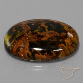 36.52 ct Multicolor Pietersite Stone, Natural Pietersite in Oval Cabochon Shape for Sale