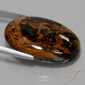 Pietersite Gemstone in 30 x 22 mm (calibrated) Size for Sale, Pietersite Stone in Multicolor Color