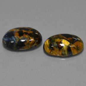 9.59 ct Multicolor Pietersite Stone, Natural Pietersite in Oval Cabochon Shape for Sale