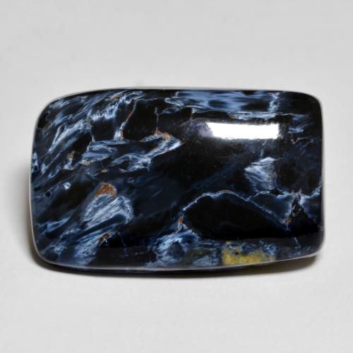 Pietersite Multicolore cushion cabochon de Namibie, 21,5 x 13,7mm, poids de 14 ct, pierre gemme naturelle Non traité de pureté Opaque , 1 pièce Pietersite, couleur Multicolore, dureté Mohs de 6.5 à 7 convient aux bijoux de tous les jours, pierre de sagesse, Photo A