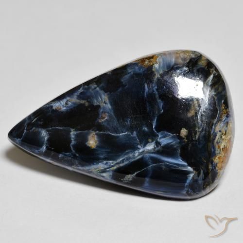 15.99 ct Multicolor Pietersite Stone, Natural Pietersite in Pear Cabochon Shape for Sale