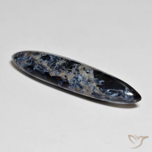 11.62 ct Multicolor Pietersite Stone, Natural Pietersite in Marquise Cabochon Shape for Sale