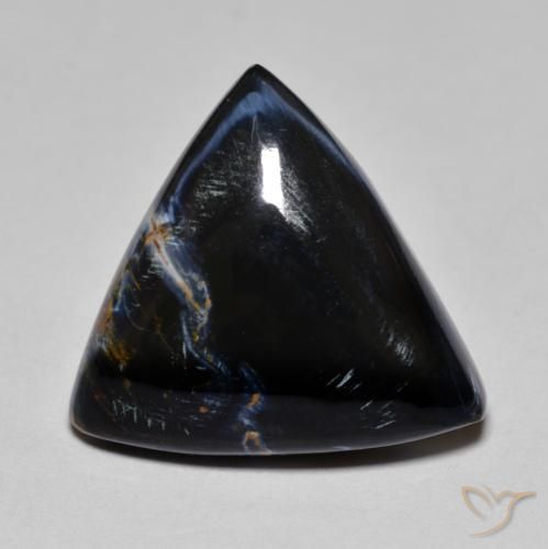 9.81 ct Multicolor Pietersite Stone, Natural Pietersite in Trillion Cabochon Shape for Sale