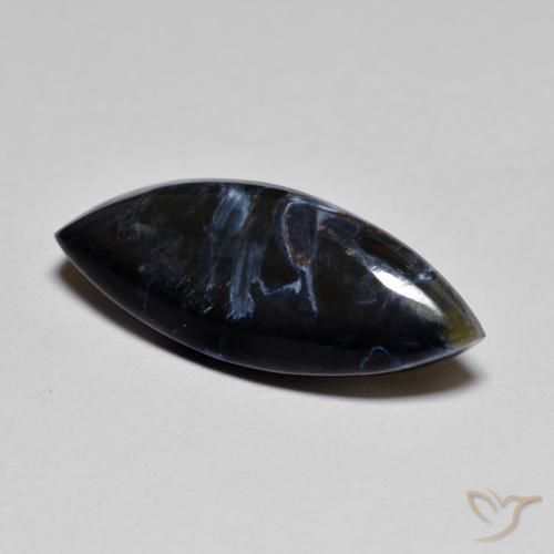 6.07ct Natural Multicolor Pietersite, Marquise, Opaque