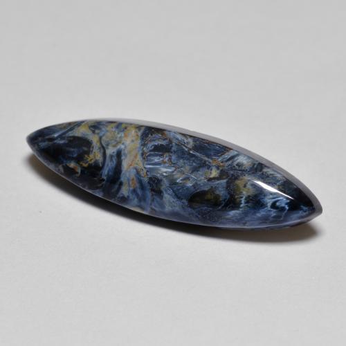 Multicolor Pietersite Gem - 5.2ct Marquise Cabochon (ID: 596672)