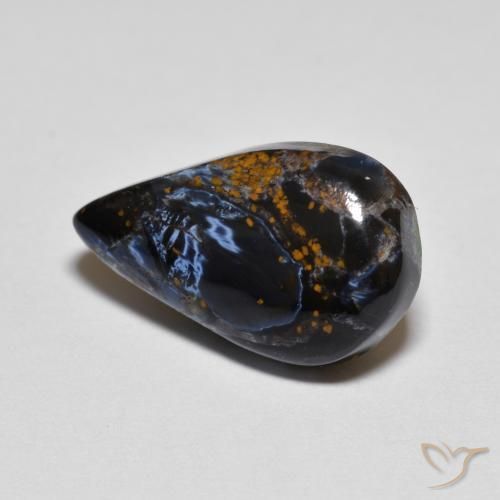 4.78 ct Multicolor Pietersite Stone, Natural Pietersite in Pear Cabochon Shape for Sale