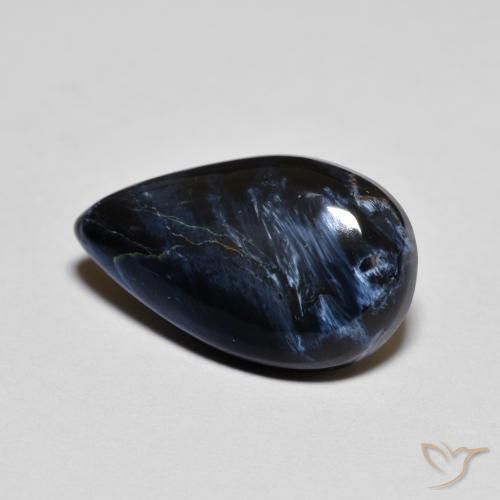 3.75 ct Multicolor Pietersite Gemstone, Pietersite Gem in Pear Cabochon Shape for Sale.