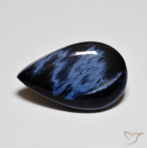 4.20ct Natural Multicolor Pietersite, Pear Shape, Opaque