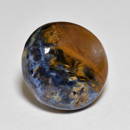 Multicolor Pietersite Gem - 8ct Round Cabochon (ID: 597596)