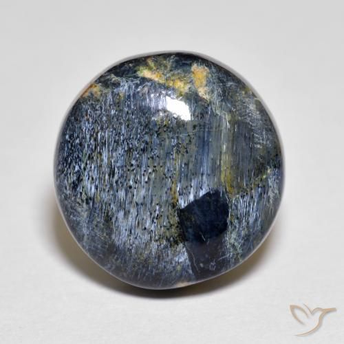 Pietersite Multicolore Tour 12,7mm de Namibie, poids de 5,53 ct, pierre gemme naturelle Non traité de pureté Opaque , 1 pièce Pietersite round cabochon, couleur : Multicolore, dureté de Mohs de 6.5 à 7 convient aux bijoux de tous les jours, pierre de sagesse, Photo A