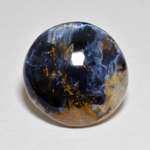 Multicolor Pietersite Gem - 7.4ct Round Cabochon (ID: 597599)