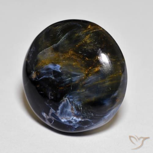 11.16 ct Multicolor Pietersite Stone, Natural Pietersite in Round Cabochon Shape for Sale