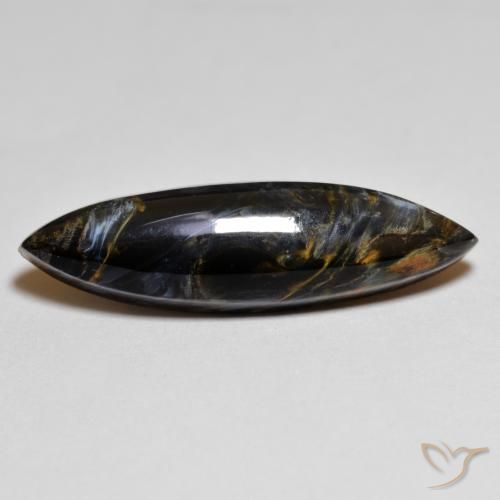 6.82ct Natural Multicolor Pietersite, Marquise, Opaque