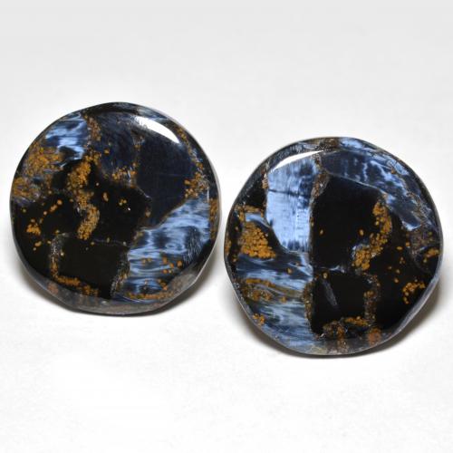 Multicolor Pietersita Gema - 10.4ct Cabujón Redondo (ID: 601385)