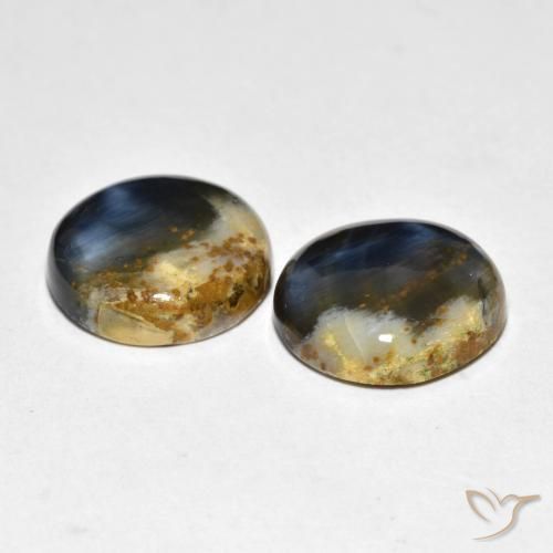 Pietersite Gemstones in 14 mm (calibrated) Size for Sale, Pietersite Stones in Multicolor Color