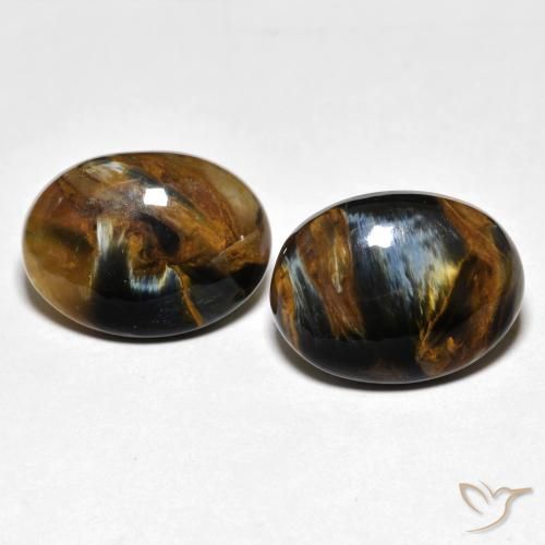 12.67ctw Natural Multicolor Pietersite, Oval, Opaque