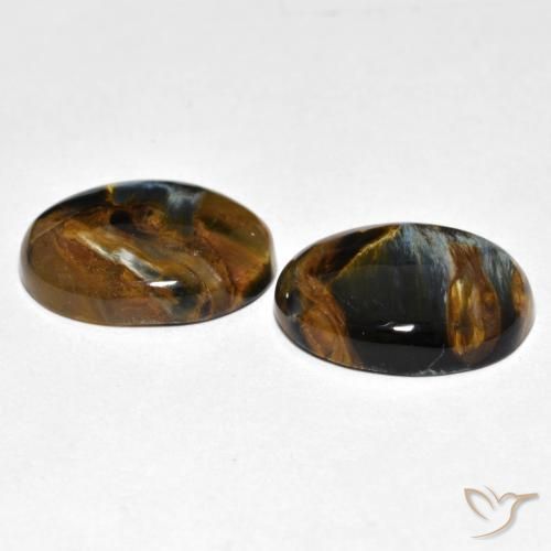 Pietersite Gemstones in 16 x 12 mm (calibrated) Size for Sale, Pietersite Stones in Multicolor Color