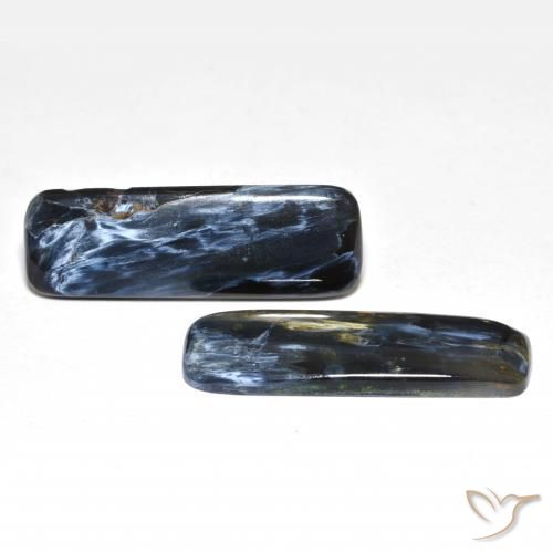 17.43 ctw Multicolor Pietersite Stones, Natural Pietersite in Cushion Cabochon Shape for Sale